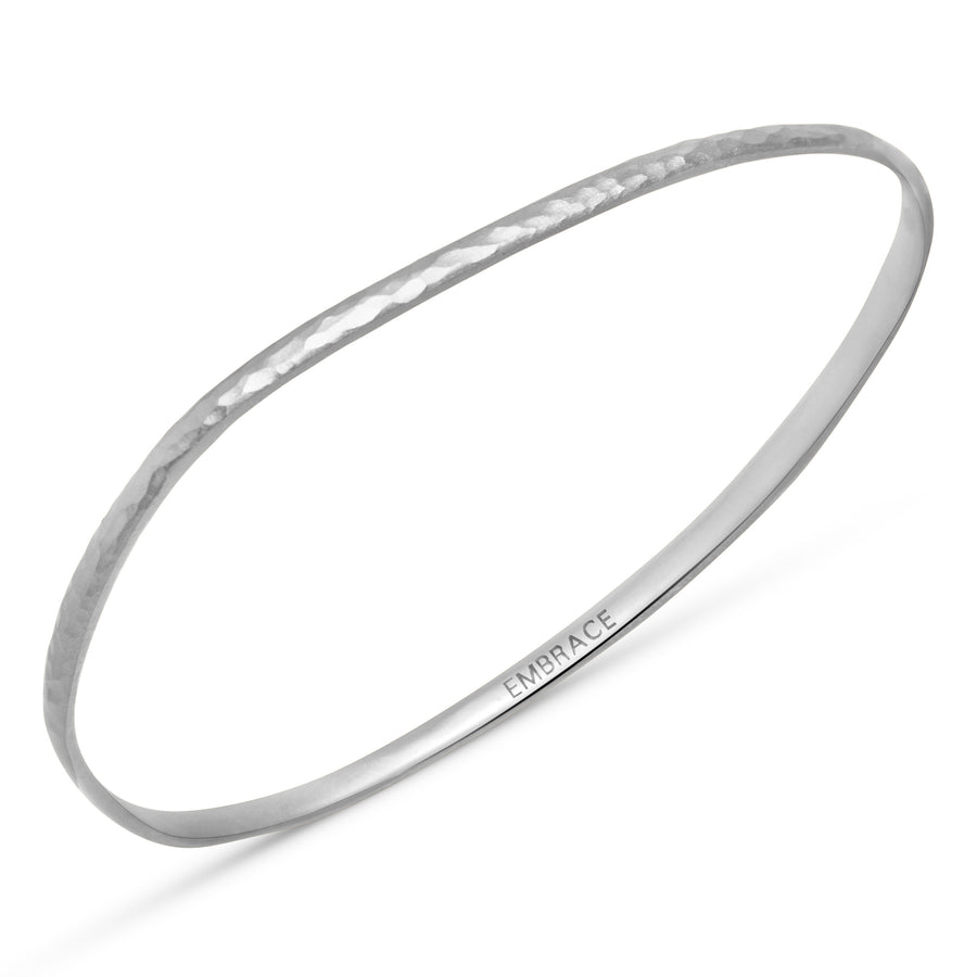 Perfectly Imperfect Sterling Silver Embrace Bangle